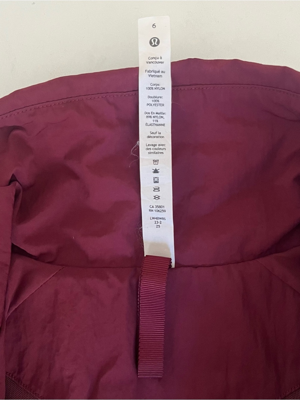 Lululemon Always Effortless Jacket Size 6 Wine Berry - Picture 12 of 14
